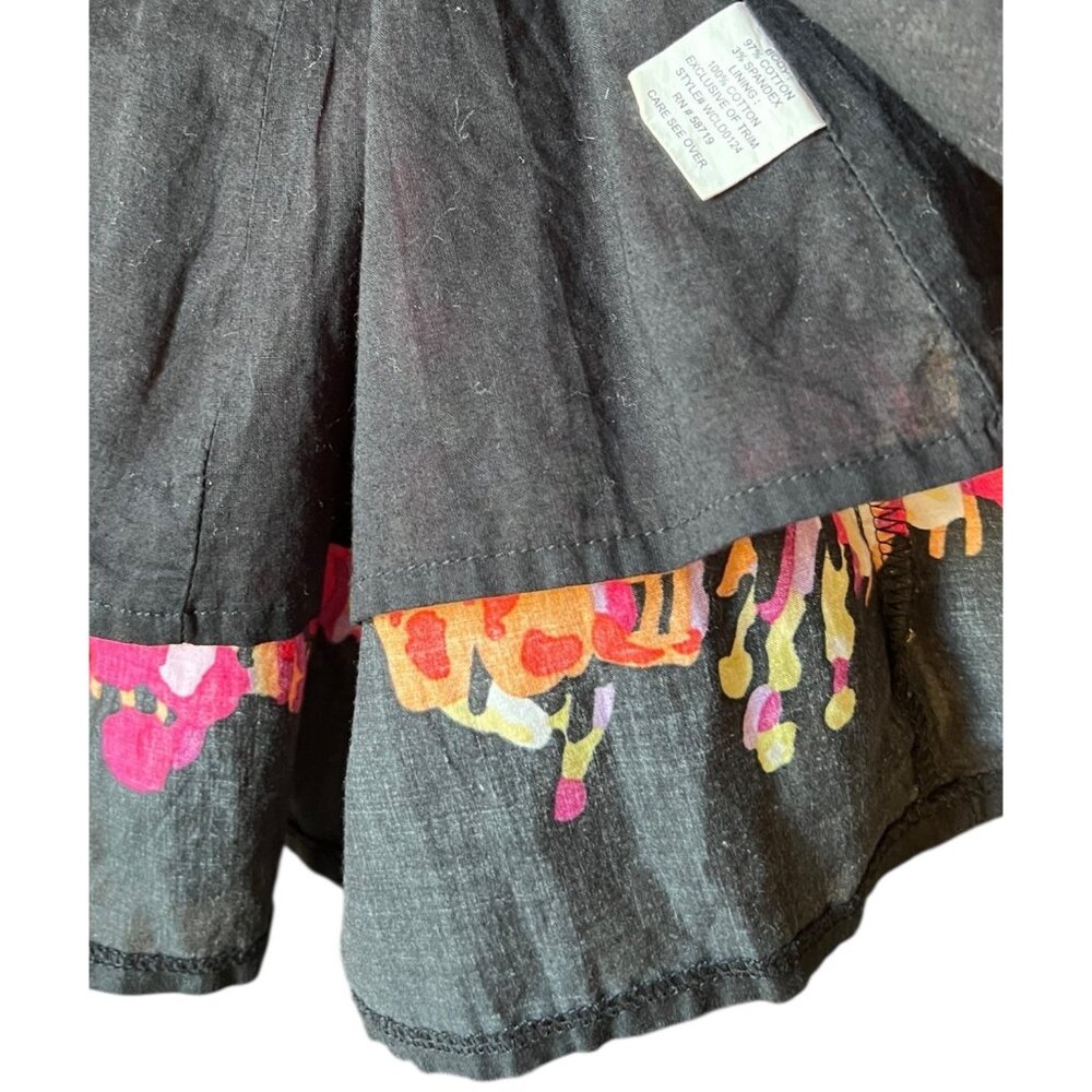 Notations Womens Sleeveles  Dress 2X Empire Multicolor Print Lined Cotton Blend - Picture 7 of 9